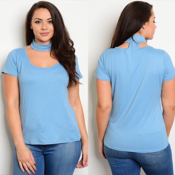 Zenobia Tops - 🙌BOGO🙌$9🙌PLUS SIZE CHOKER STYLE TOP